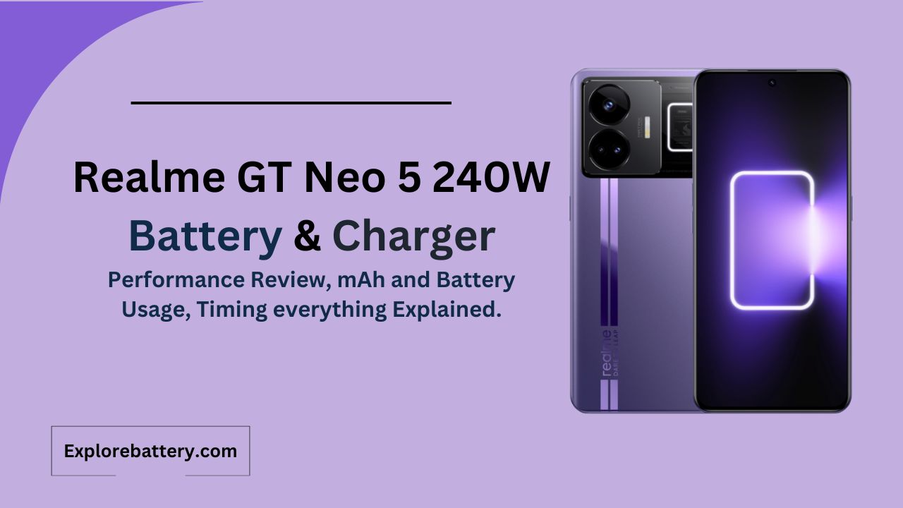 Realme GT Neo 5 240W Battery Capacity, Usage, Reviews, Timing
