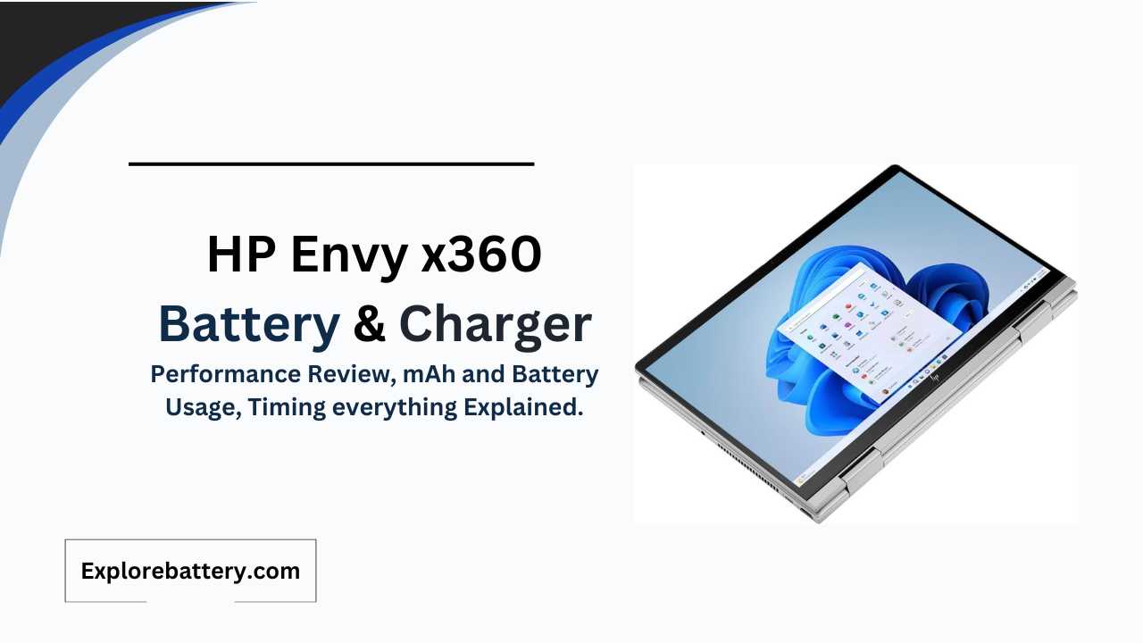 HP Envy x360 Battery Size, Capacity, Timing and Usage